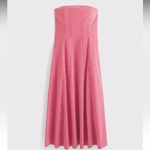 Abercrombie and fitch Mila Strapless Midi Dress